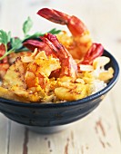 Shrimp and pineapple curry