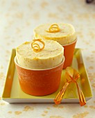 Orange iced soufflé