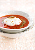 Cold strawberry soup