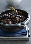 Wild boar and bilberry stew