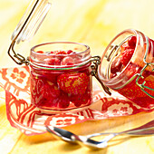 Summer fruit in bergamot jelly