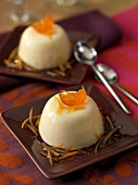 Panacotta with clementines