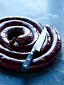 Blood sausage in a spiral