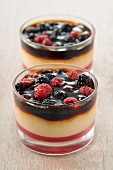 Crème brûlée and summer fruit Verrines