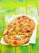 Pizzabrot mit Tomaten und Rosmarin (vegetarisch)