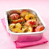 Roast peaches with thyme