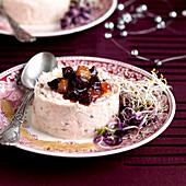 Trout mousse with capers and beetroot chutney