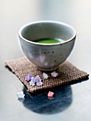 Bowl of green tea