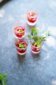 Luxury raspberry cocktail