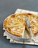 Tarte bourdaloue (Traditionelle Birnen-Mandelcreme-Tarte aus Frankreich)