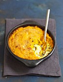 Cod and carrot puree bake