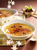 Crème brûlée als Weihnachtsdessert