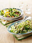 Zucchini and lettuce salad