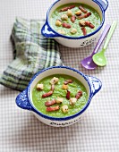 Cream of pea soup for kids