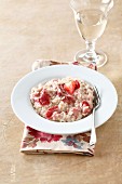Sweet risotto with strawberries
