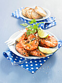 Grilled gambas