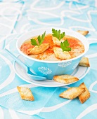 Cream of cauliflower soup with paprika