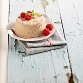 Individual raspberry cheesecake