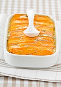 Potato,carrot,egg and Maroilles bake