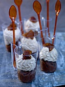 Chestnut cream and whipped cream Verrines