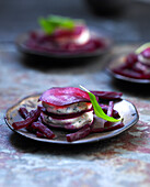 Beetroot and Brousse mille-feuille