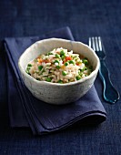 Risotto with peas