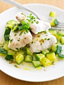 Cod with zucchinis