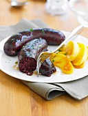 Blood sausage with roasted apples