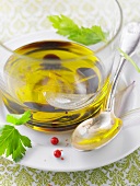 Vinaigrette made with olive oil