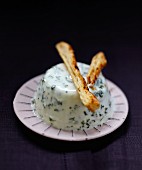 Fromage blanc and herb panna cotta