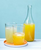 Orangeade and lemonade
