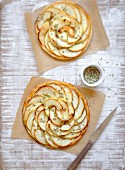 Apple and aniseed thin pastry tarts