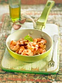 Sauteed shrimps with garlic