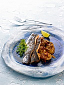 Trout with ginger, cumin and potatoes
