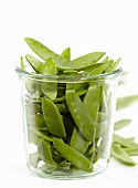 Jar of sugar peas