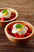 Gariguette strawberries with mascarpone cream
