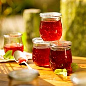 Jars of quince jelly