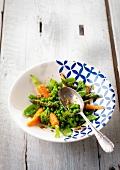 Plate of spring vegetables