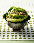Stuffed savoy cabbage
