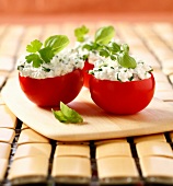 Tomatoes stuffed with ricotta and herbs