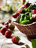 Basket of fruit and vegetables