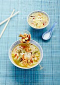 Noodle and shrimp soup