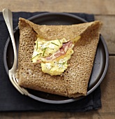 Fromage frais and bacon Galette