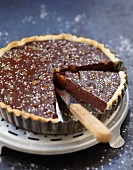 Fromage blanc, chocolate and orange rind pie