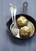 Mushrooms stuffed with veal and Creusois cheese