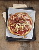 Parma ham and fig pizza