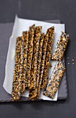 Seedy nougatine bars