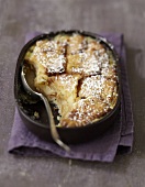 Rich tea biscuit and butter pudding