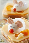 Breton mouse on two cheese toast