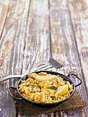 Paella mit Zucchini